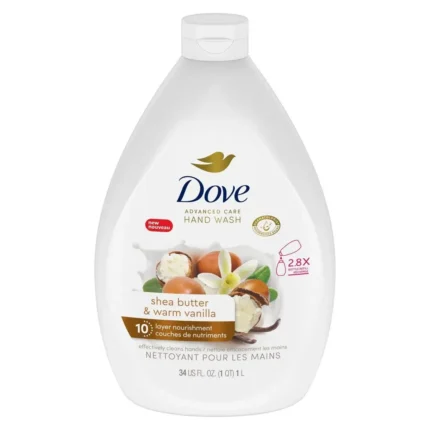 Dove Advanced Care Shea Butter & Warm Vanilla Hand Wash 34 oz