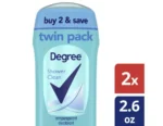 degree antiperspirant deodorant shower clean 2.6 oz twin pack
