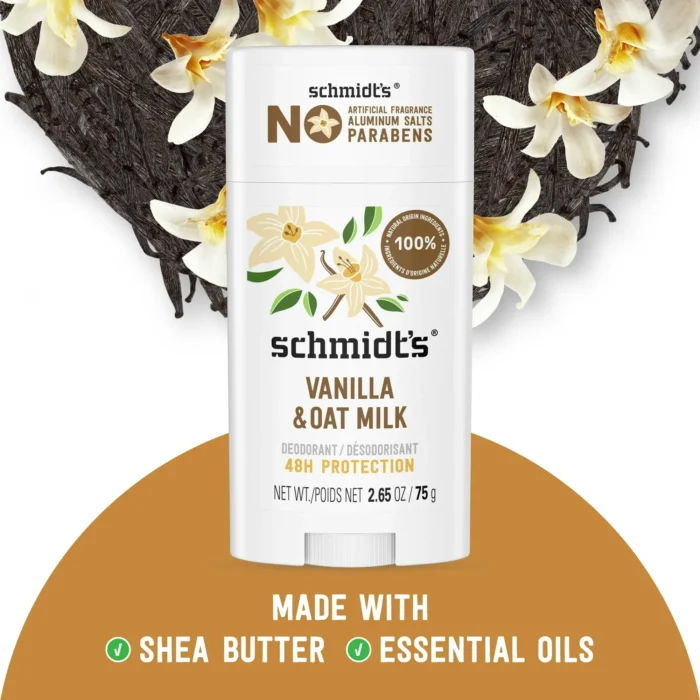 Schmidt's Deodorant Vanilla & Oat Milk 2.65oz - Image 4