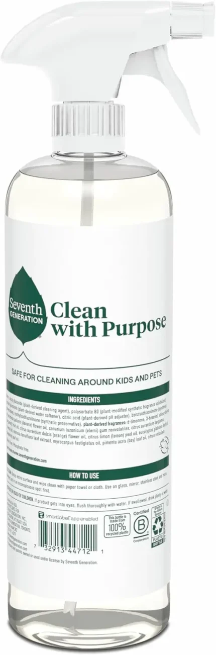 seventh generation glass cleaner sparkling sea 23 oz