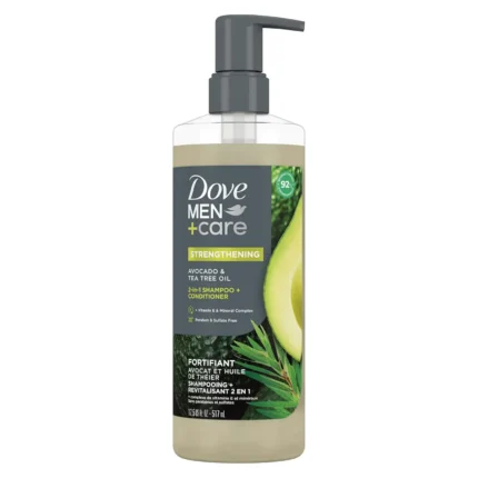 Dove Men Care Pro Strength 2 in 1 Shampoo and Conditioner 17.5oz