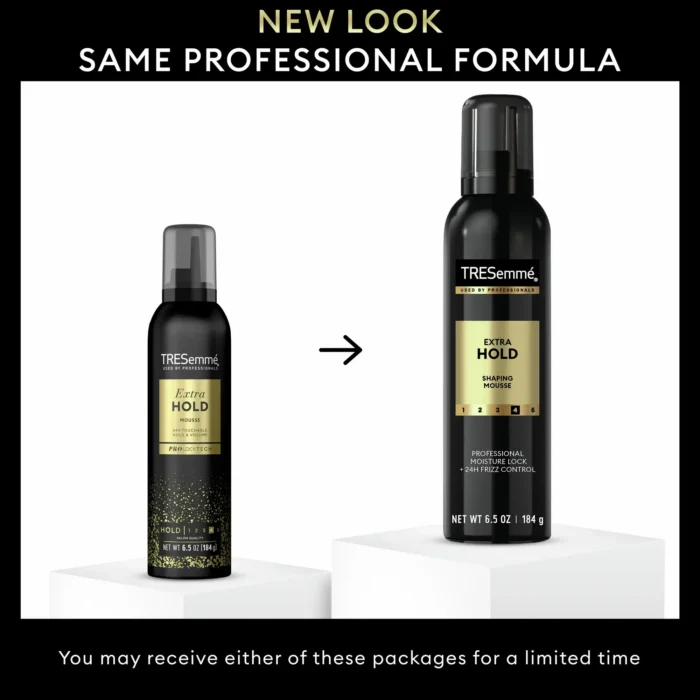 tresemme styling aid extra hold mousse