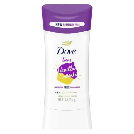 Dove Teens Deodorant Stick Vanilla Cupcake 2.6oz
