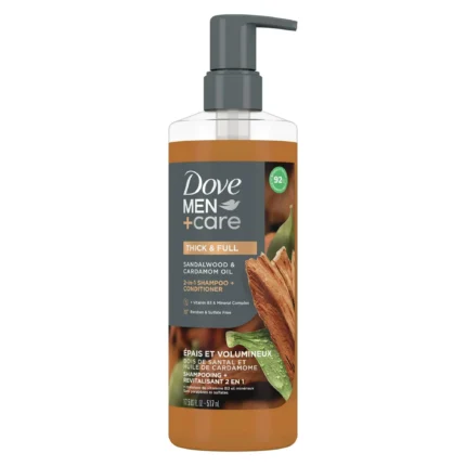 Dove Men Care Pro Thick and Full 2 in 1 Shampoo and Conditioner 17.5oz