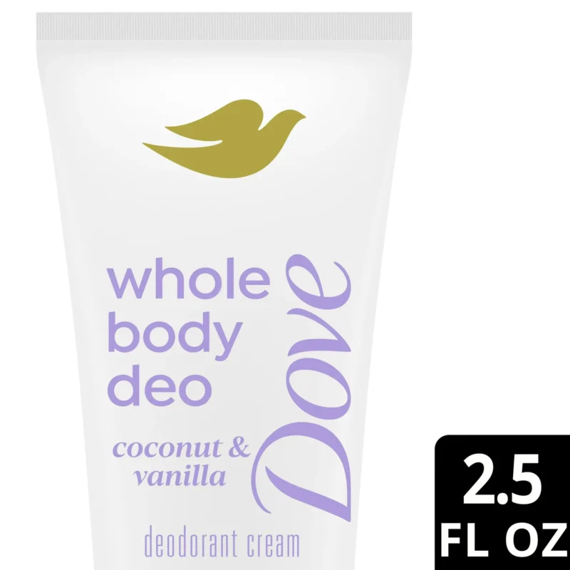 dove whole body deodorant cream coconut & vanilla