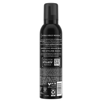tresemme styling aid extra hold mousse