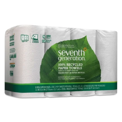 seventh generation paper towel white 156 ahwwts 8 pack