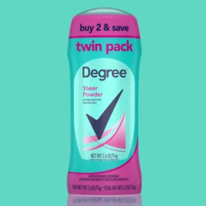 degree antiperspirant deodorant shower clean 2.6 oz twin pack
