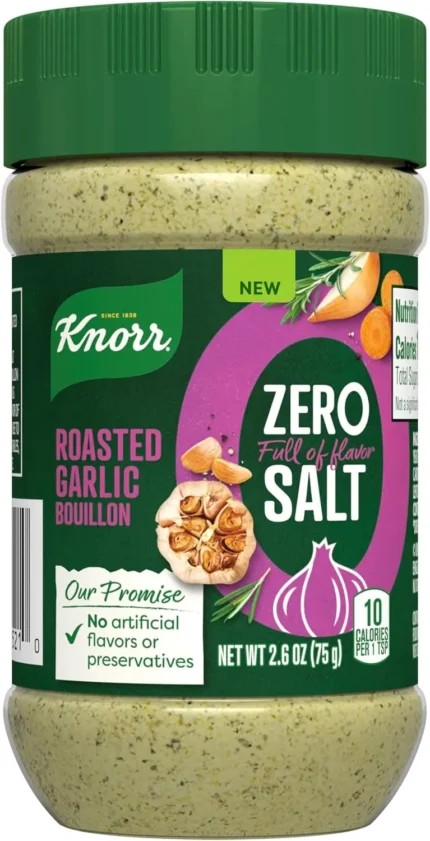 Knorr Roasted Garlic Bouillon Zero Salt 2.6 oz​