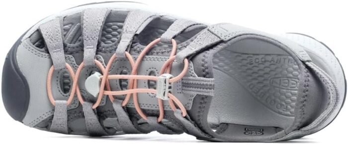 keen womens astoria west ct sandal grey coral 10