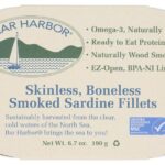 Bar Harbor Skinless Boneless Smoked Sardine Fillets, 6 Oz