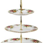 Royal Albert Old Country Roses Three-Tier Cake Stand