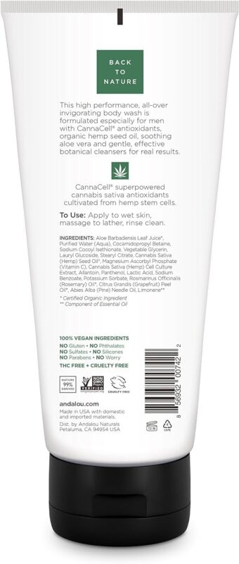 andalou naturals invigorating body wash 3 in 1 8.5 fi oz