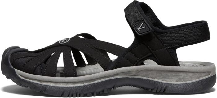 keen womens rose casual ct sandals neutral gray 7.5