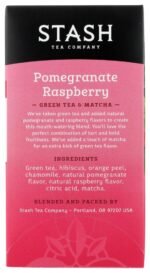stash green tea with matcha pomegranate raspberry 18 ct pack