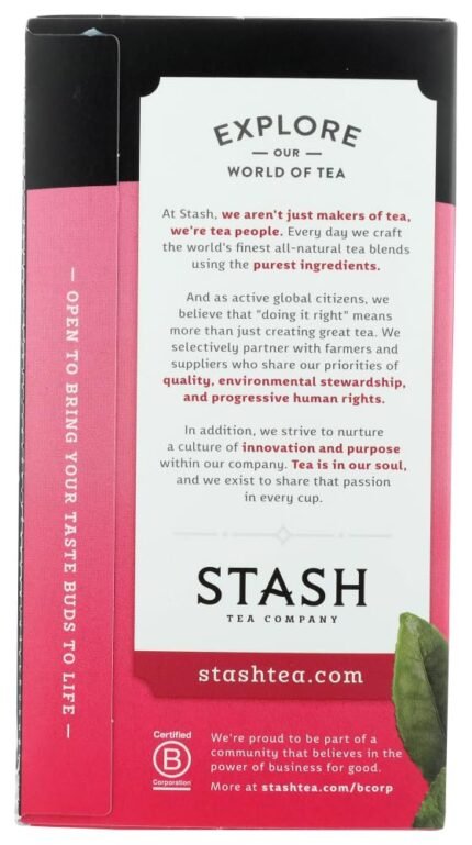 stash green tea with matcha pomegranate raspberry 18 ct pack