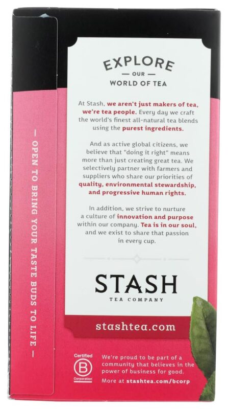 stash green tea with matcha pomegranate raspberry 18 ct pack
