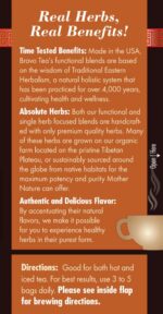 Bravo Tea Turkey Tail Mushroom Herbal Tea, 1.06 Oz 20 Ct - Image 4