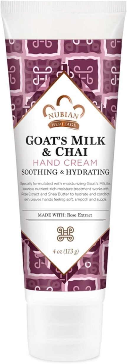Nubian Goat's Milk & Chai Hand Cream, 4 Oz