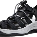 keen womens astoria west ct sandal black grey 6