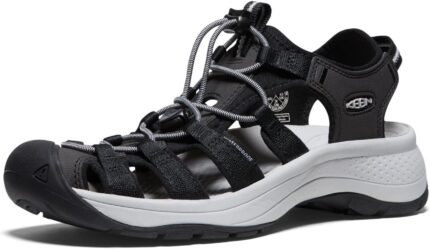 keen womens astoria west ct sandal black grey 6
