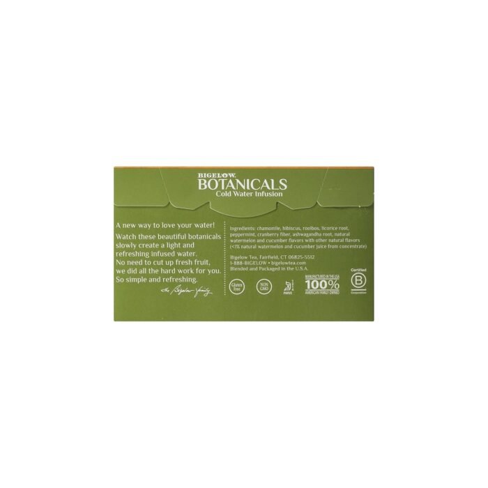 bigelow tea botanicals cold water infution 1.23 oz pack