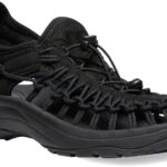 KEEN Women's Uneek Two Cord Water Sandals, Black, 9.5