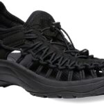 KEEN Women's Uneek Two Cord Water Sandals, Black, 10