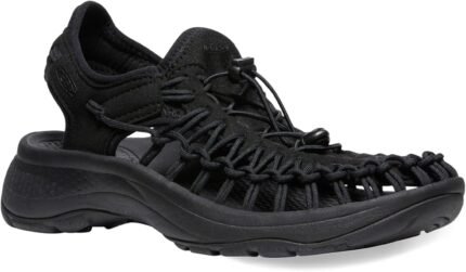KEEN Women's Uneek Two Cord Water Sandals, Black, 10