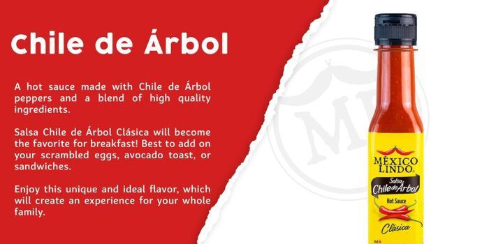 Mexico Lindo Chile de Arbol Hot Sauce, 5 Fl Oz - Image 3