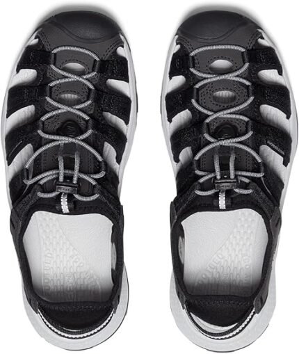 keen womens astoria west ct sandal black grey 6