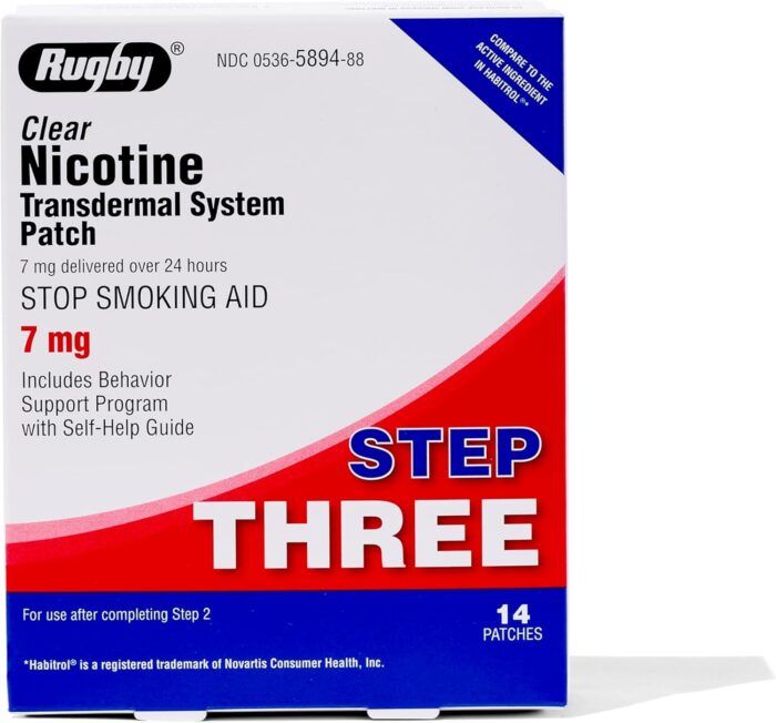 Rugby Clear Nicotine Patches - Transdermal System Patch - Image 1