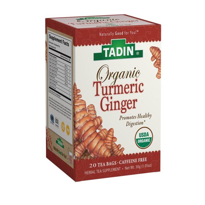 Tadin Turmeric Ginger Herbal Tea, 20 Ct 1.05 Oz - Image 1