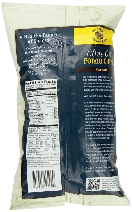 good health olive oil kettle style chips w sea salt pack