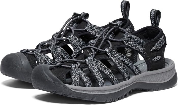 keen womens whisper ct sport sandal steel grey 6.5
