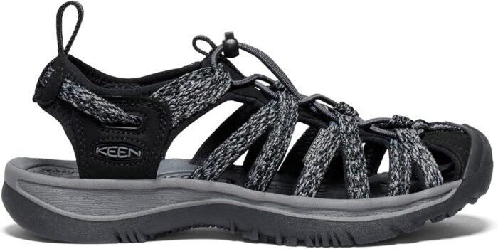 keen womens whisper ct sport sandal steel grey 6.5