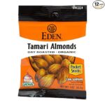 Eden Tamari Almonds Dry Roasted Pocket Snacks, 1 Oz