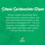 simply organic southwest taco seasoning mix pack