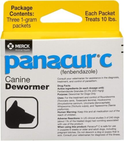 Panacur C Fenbendazole Canine Dewormer, 1 Gram
