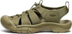 keen mens newport h2 closed toe water sandals monochrome olive drab 9.5