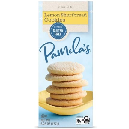 Pamela's Lemon Shortbread Gluten Free Cookies, 6.25 Oz