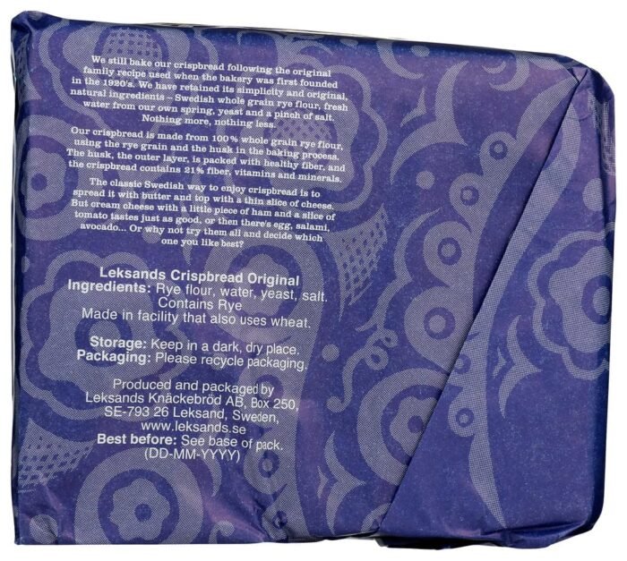 leksands original trinagle crispobread 7.06 oz pack