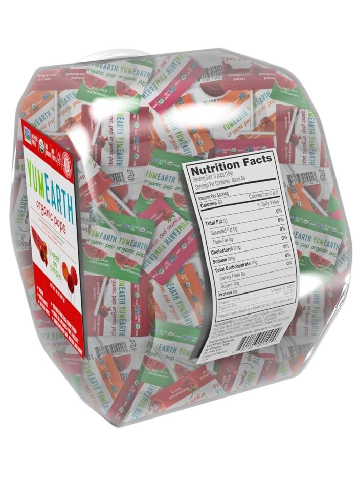 yumearth organic lollopops 30oz