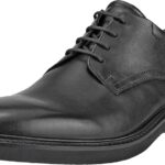ECCO Men's London Plain Toe TIE Oxford, Black, 8-8.5