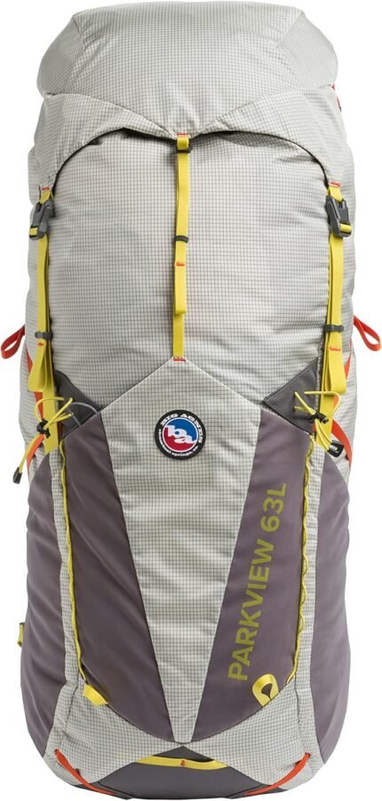 Big Agnes 63L Backpack for Multiday Hiking, Fog, L