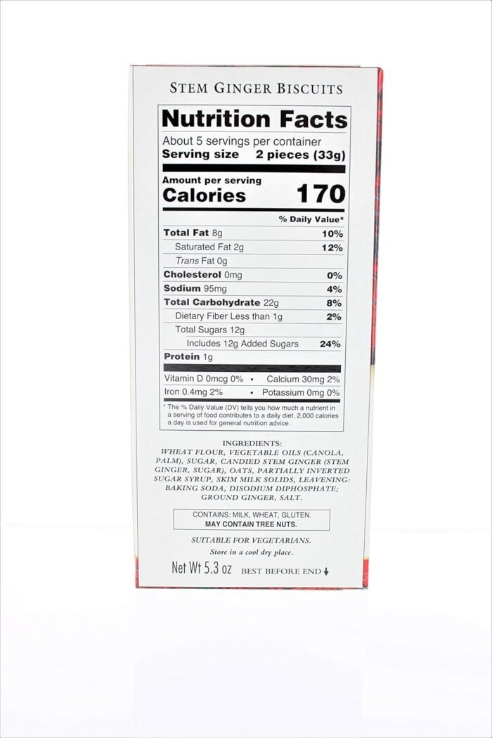 walkers stem ginger cookies 5.3 oz pack