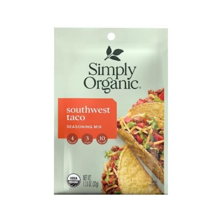 simply organic southwest taco seasoning mix pack