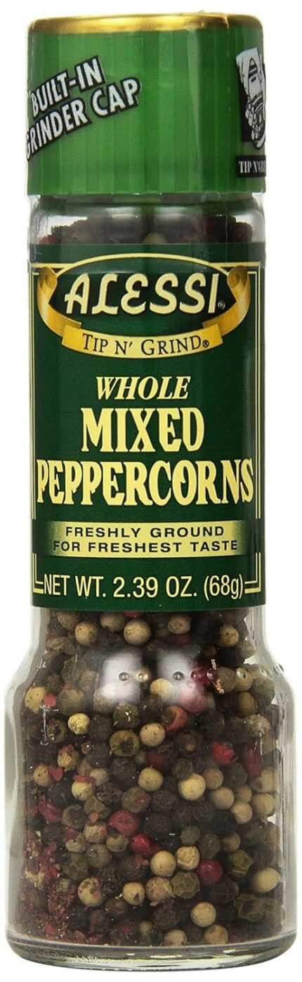 Alessi Tip N' Grind Whole Mixed Peppercorns, 2.39 Oz