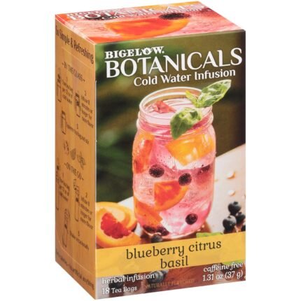 bigelow botanicals citrus basil cold infusion tea pack