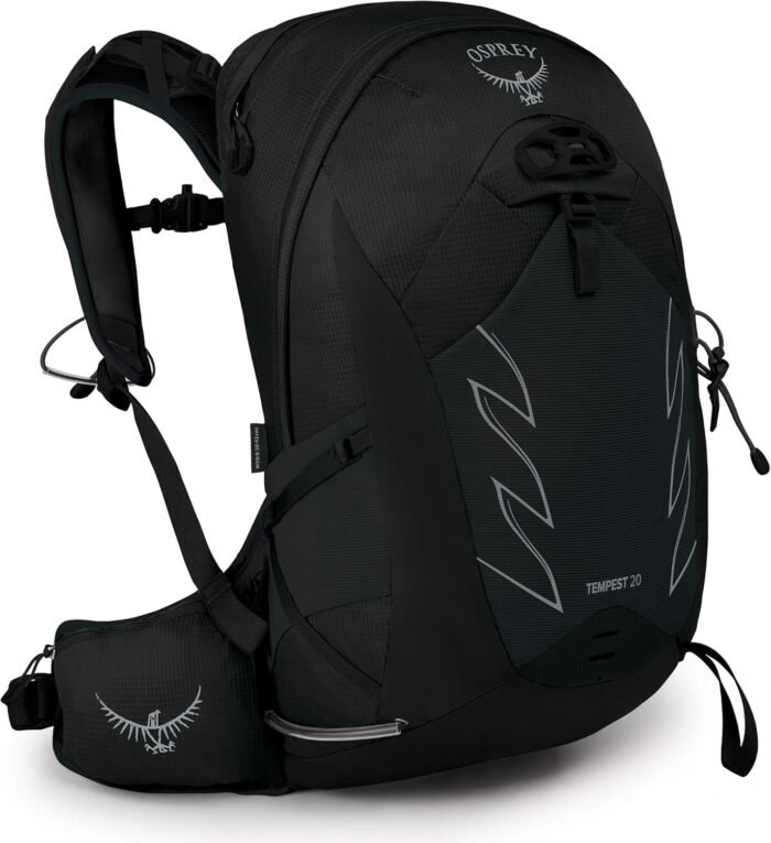 osprey tempest 20l backpack stealth black wxs/s